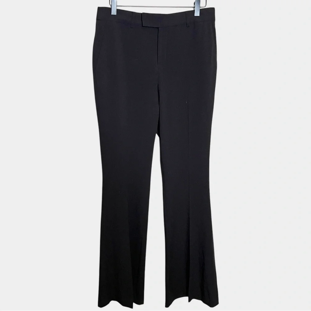 NWT T TAHARI Black Flare Dress Pants Trousers Size 10 minimalist office - Picture 3 of 7